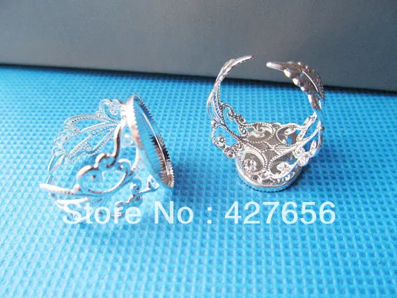 Пустые кольца с полым цветком Овальные 13 х18 мм 10 шт.|blank ring|cameo cabochonaccessories jewelry |