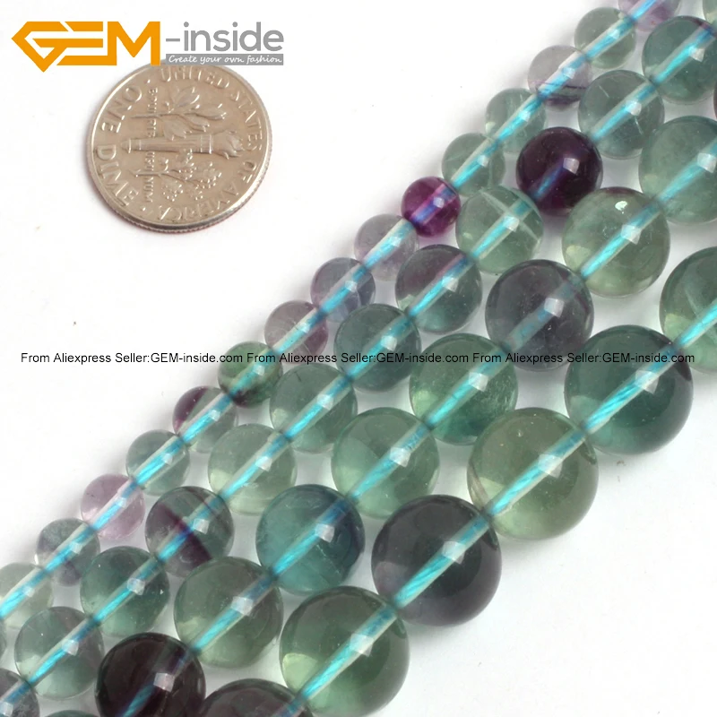 Флюоритовый кварц бисер для изготовления ювелирных изделий из натурального