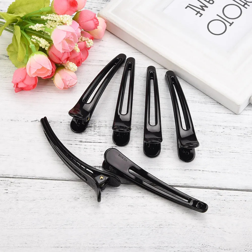 12 шт. черный Утконос заколки для волос разноцветные пластиковые зубы утки