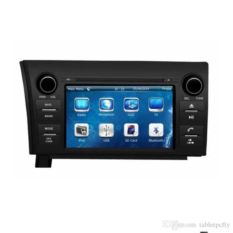 7 &quotавтомобильный DVD плеер с GPS (опционально) аудио Радио стерео USB/SD AUX BT/TV для TOYOTA