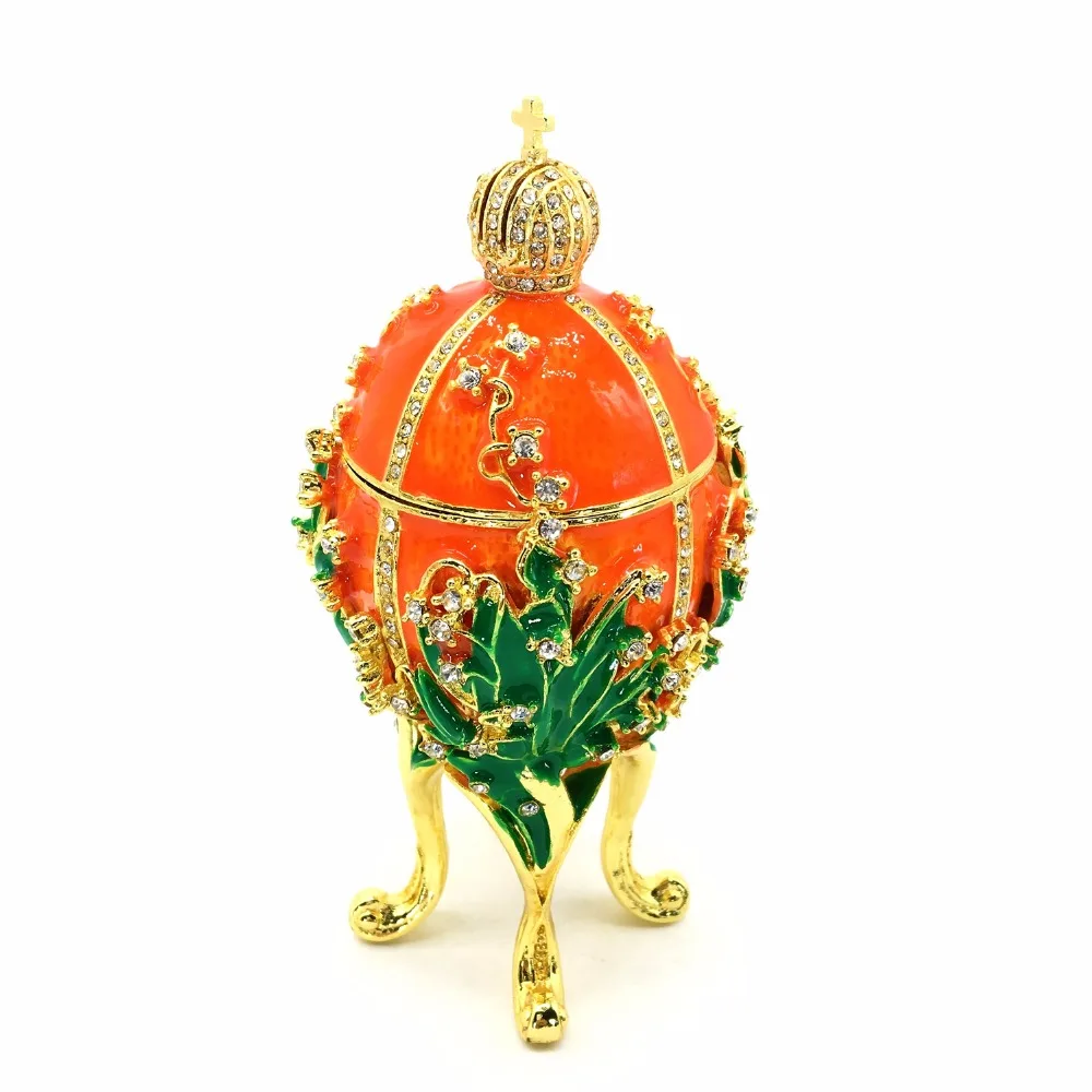 QIFU ценный оранжевый цвет Пасха qifu faberge яйцо декоративные поделки
