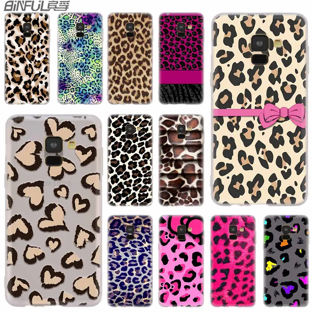 

Cover Case For Samsung A42 A52 A72 A32 A12 A71 A51 A70 A50 A20 A30 A20S A21S A50S A6 A7 A8 2018 leopard print scrun