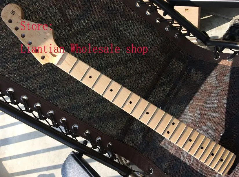 Быстрая stratocaster электрогитара st шеи 22 лада клен fingerplate лак после того, как ремень, гитара шеи-17-11