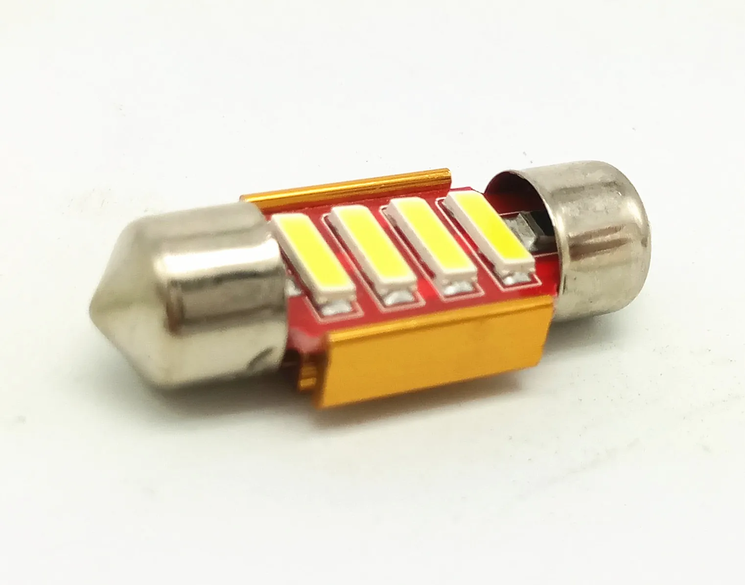 2X Белый Canbus 31 мм 4SMD 7020 без ошибок C5W купольная Карта светодиодный фонарь для