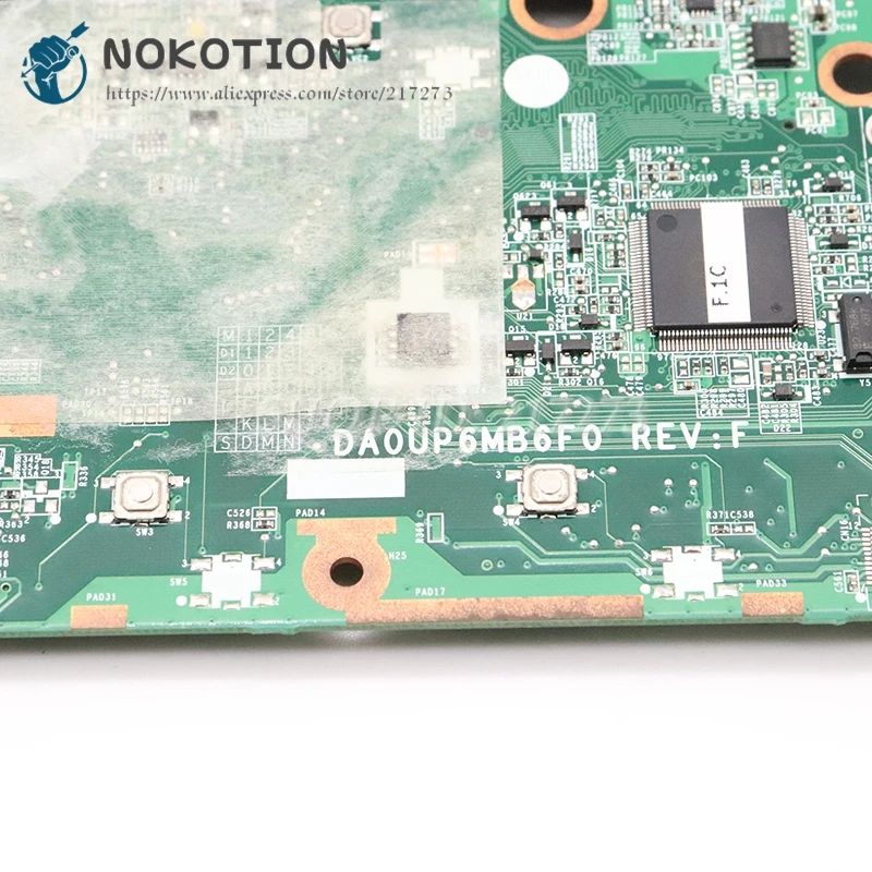 NOKOTION 580976-001 600816-001 DA0UP6MB6F0 для Hp pavilion DV6 DV6-2100 материнская плата для ноутбука PM55 DDR3 GT210M GPU Бесплатный процессор