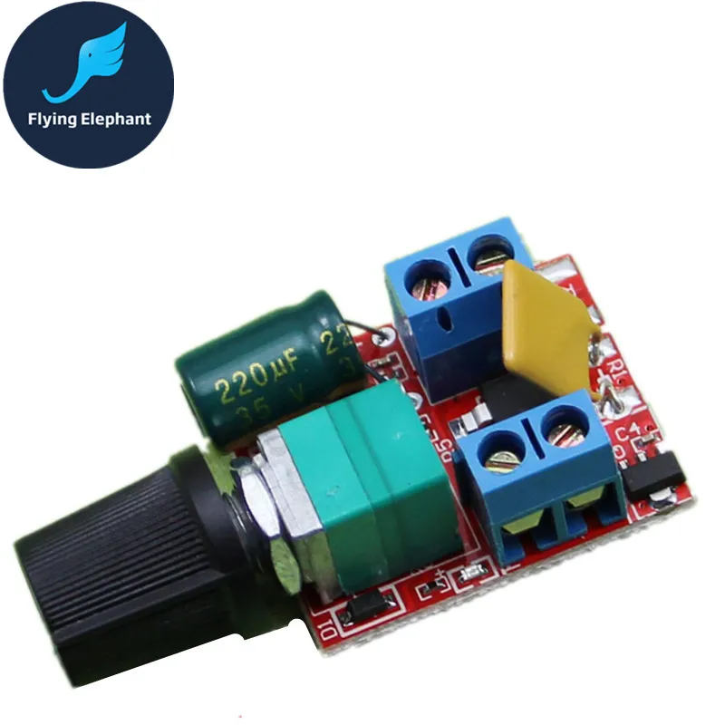 Ультра DC мотор ШИМ-Регулятор 3 V-35 V переключатель скорости маленький светодиодный диммер 5A