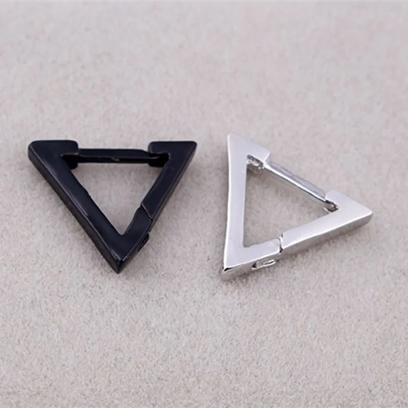 1 шт. базовые геометрические треугольные квадратные маленькие серьги кольца для
