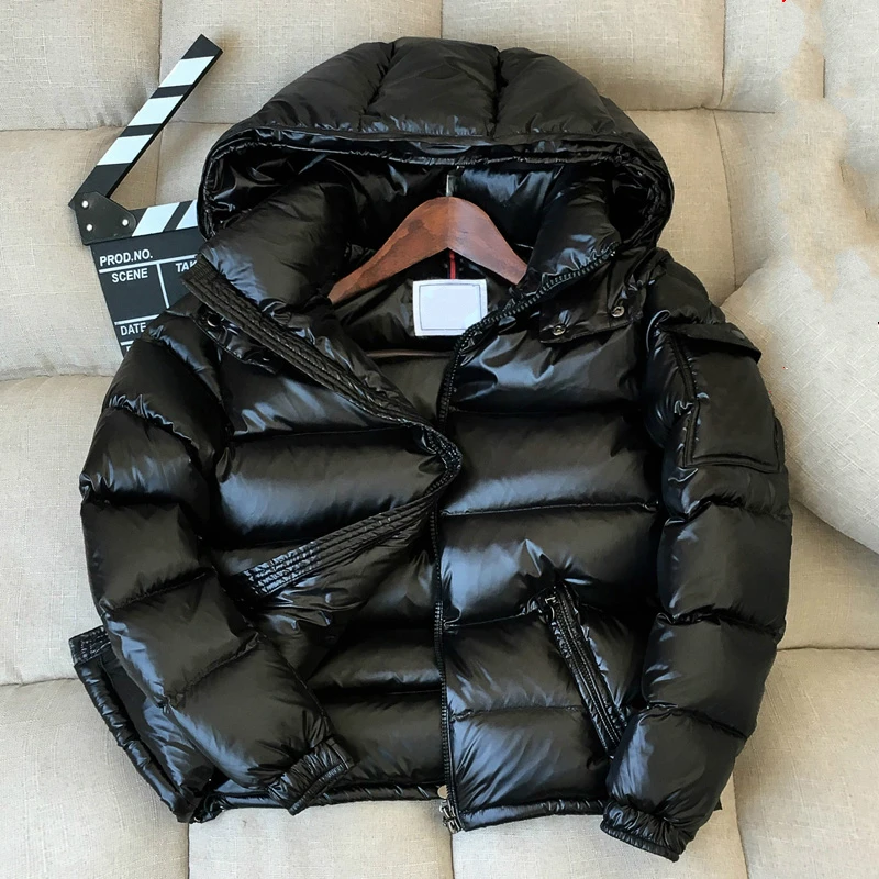 black Tcyeek, зимний пуховик, мужской, толстый, теплый, Сверхлегкий, 90%, белый, утиный пух, пальто, мужской, с капюшоном, Мужская одежда, повседневная верхняя одежда, LWL1153 - Цвет: black