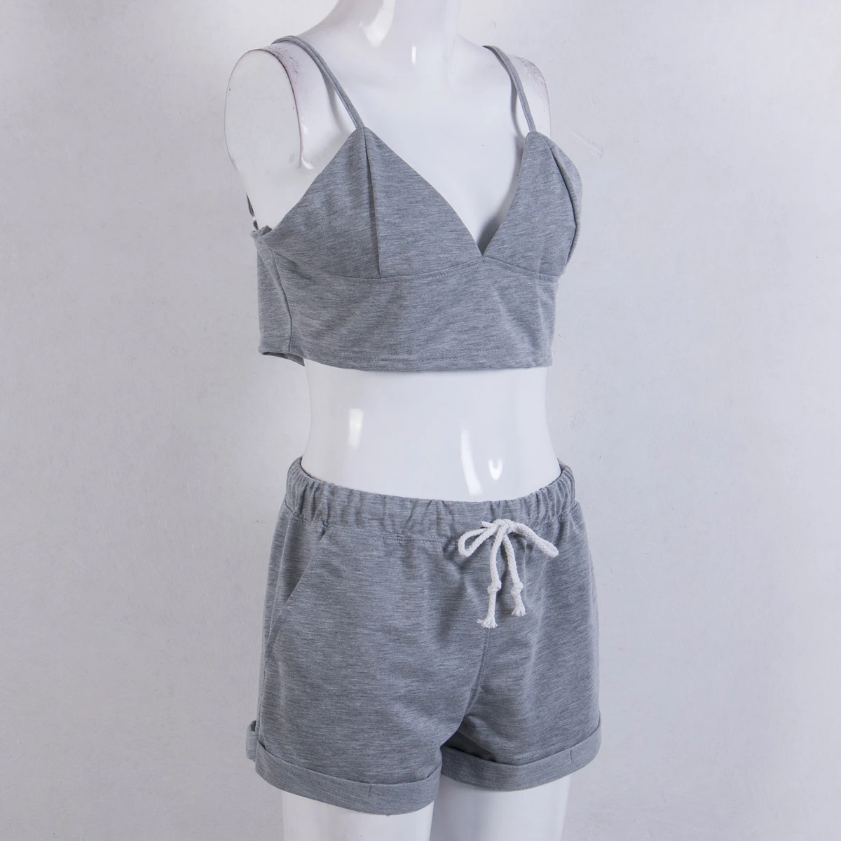 Модный летний повседневный комплект из двух предметов жилет + шорты одежда для