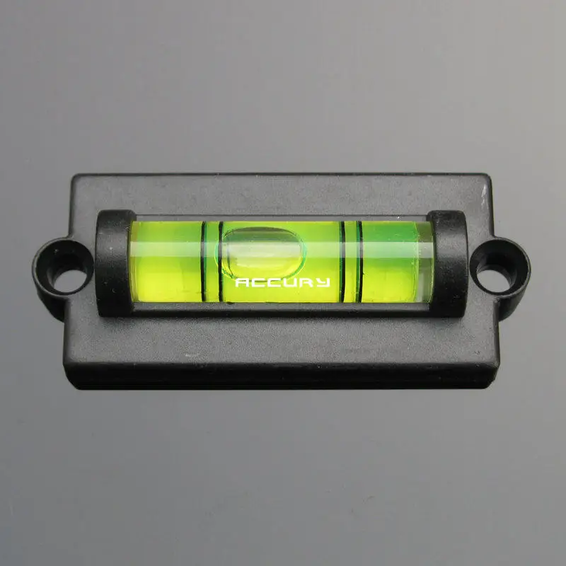 

Мини-пузырьковый уровень HACCURY, маленький спиртовой уровень с монтажными отверстиями, инструмент для уровня воды с ушками (50 шт./лот)