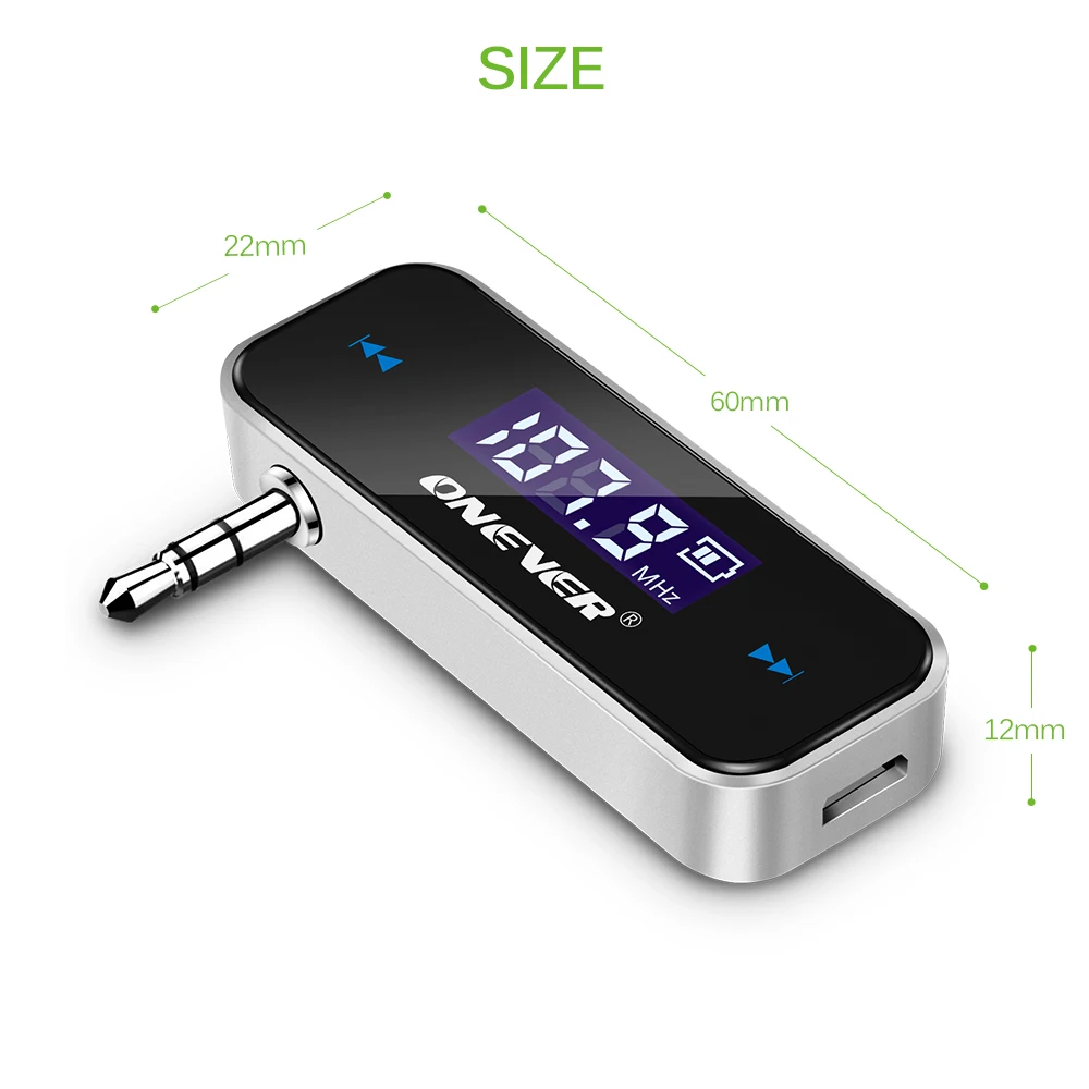 TiOODRE Wireless Mini FM Transmitter 3.5mm In-car Car Music Audio MP3 Player for iPhone 4 5 6 6S Plus Samsung iPad | Автомобили и