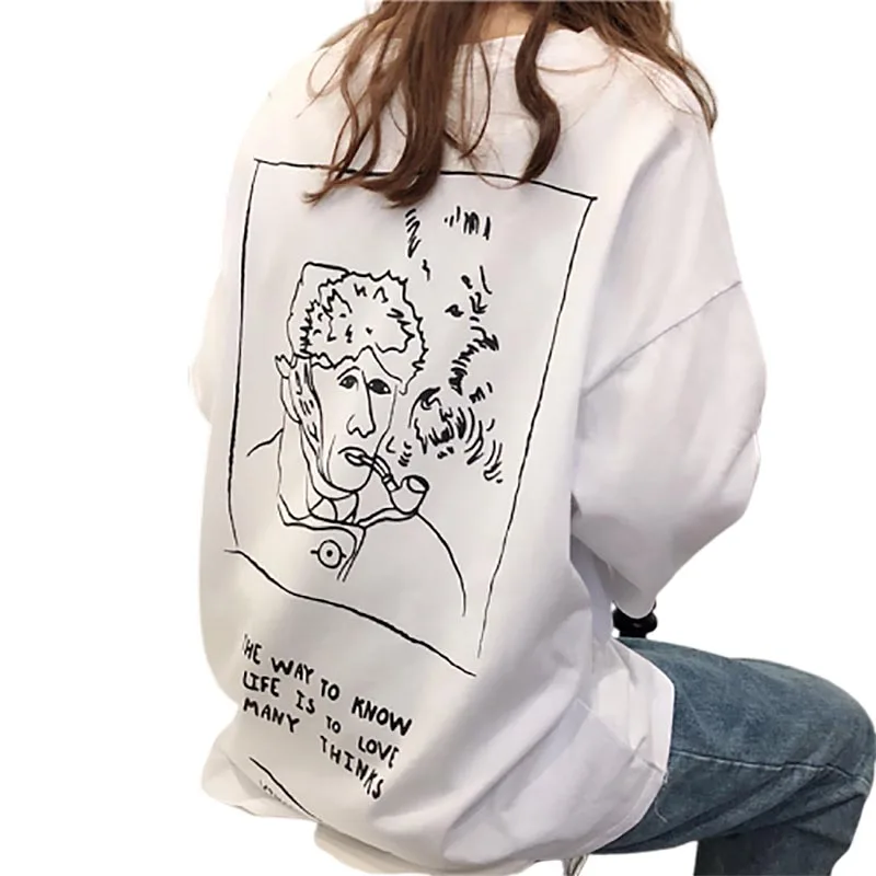 Рубашка Ван Гога хипстерская рубашка смешная футболка для художника подарок