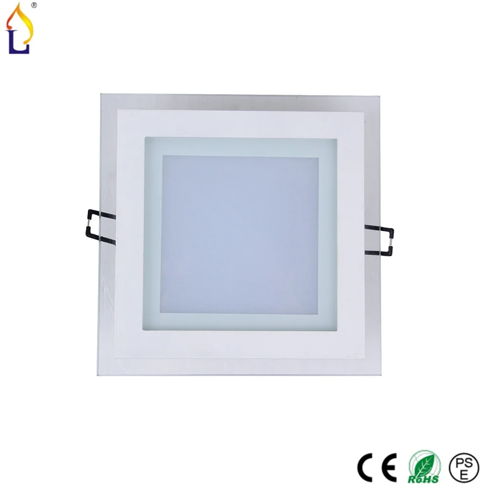 20 шт./лот Затемнения 12 Вт Площади LED стеклянная панель светильник потолочные