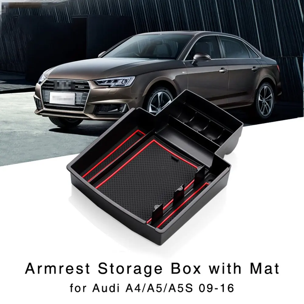 Подлокотник коробка для хранения Audi A4 2011 2012 2013 2014 2015/A5 2008 2009 2010 2012-2018 центральной