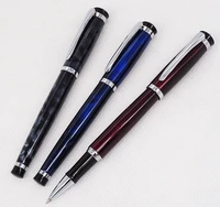 3pcs baoer metal 508 vintage rollerball pen with silver clip medium point beautiful pattern writing set for office business