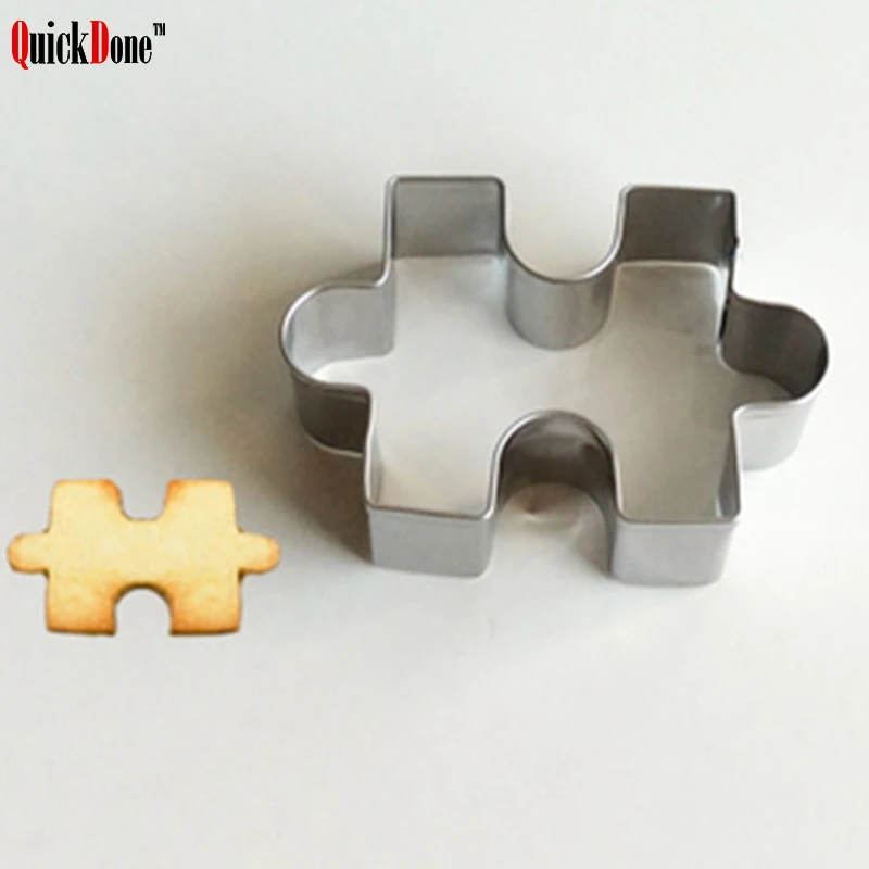 QuickDone головоломка Форма для нарезки печенья в виде металлическая оправа очки