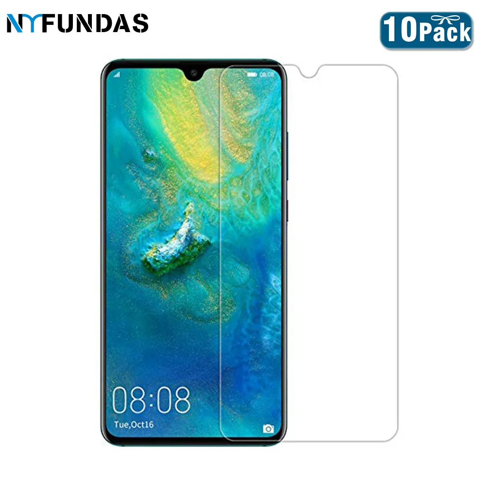 NYFundas 10 шт для закаленного стекла huawei mate 20 lite X 9H Защитная пленка экрана p20 p smart verre