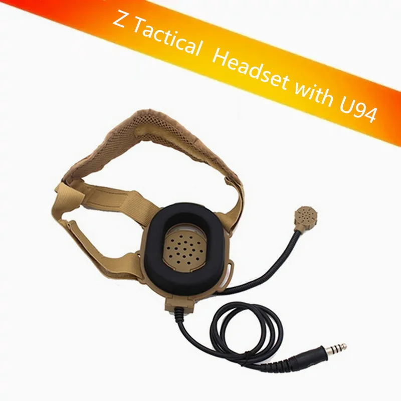 HD03 Z Tactical Bowman Elite II Headset with U94 Style PTT for Kenwood BaoFeng UV-5R GT-3TP UV-82 BF-F8HP BF-F9 V2+ UV-5RE Plus | Мобильные