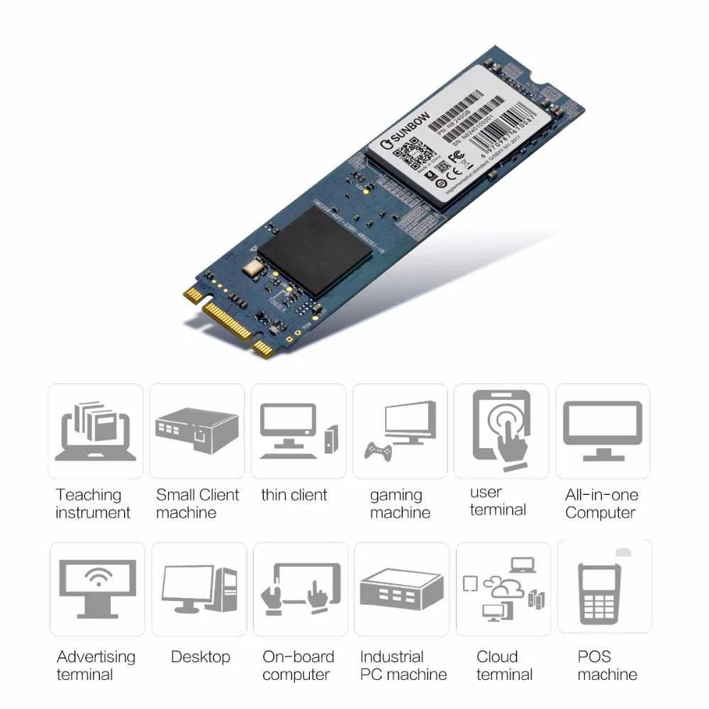 TC-SUNBOW SSD M.2 22*80 120 ГБ 128 ГБ 240 ГБ 256 Гб SATA3(6,0 ГБ/сек.) Внутренний твердотельный накопитель для обновления записной книжки