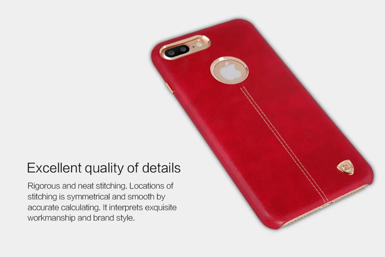 Для iPhone 8 Plus 5," чехол Nillkin Englon, кожаный чехол для сотового телефона, роскошный чехол на заднюю панель для iPhone 8 4,7", чехол из железного листа