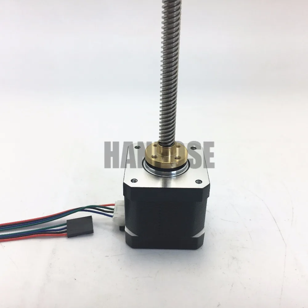 3D принтер Nema17 17HS4401 T8* 8 L300MM шток линейный шаговый двигатель/z-двигатель с трапециевидным свинцом