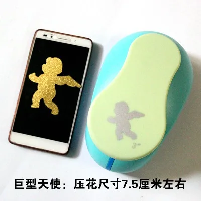 as photo-7.5cm 7,5 см DIY бумажный резак для печати карт большой скрапбук формирователь для экономии усилий тиснение устройство Дырокол канцелярские товары креативный детский подарок - Цвет: as photo-7.5cm