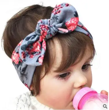 1 шт. милый DIY свободный размер повязка на голову для новорожденных девочек бантик