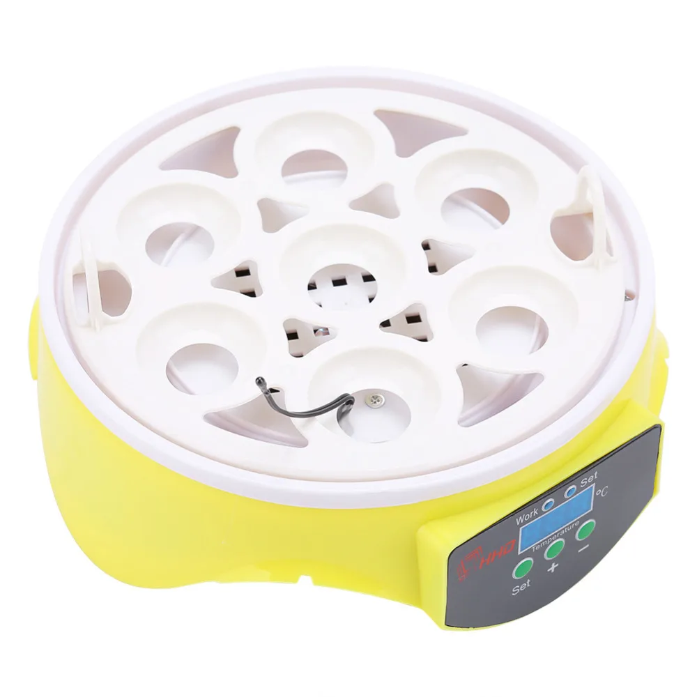 Mini 7 Eggs Incubator Fully Auto Digital For Farm LED Turning Chicken Duck Hatchers Egg Incubators Hatcher Machines | Дом и сад