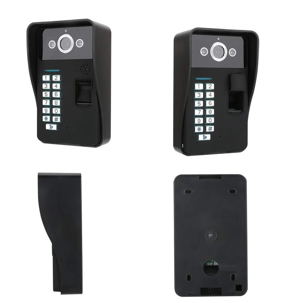 7 &quotTFT отпечаток пальца распознавание RFID пароль видео домофон дверной звонок с