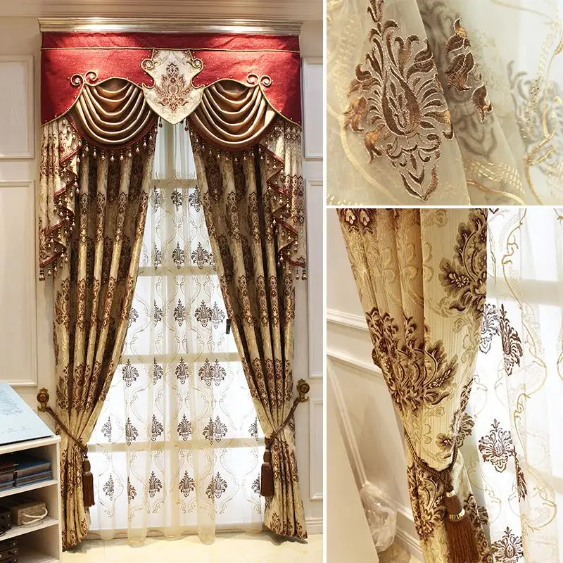 Обработка пользовательских европейский пользовательские занавес спальня окно