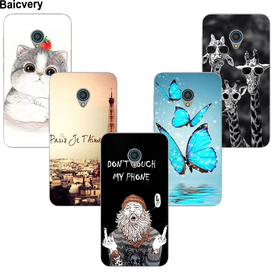 Мягкий силиконовый чехол для Alcatel U5 HD 5047 5044D 5047Y модные цветочные Fundas Couqe U 5 5047D