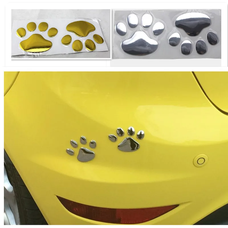 2 шт. автомобильные 3d-наклейки в виде медвежьей лапы для Kia Rio Ceed Sportage 2017 Cerato Sorento Mazda