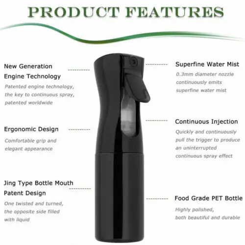 250 мл бутылка с распылителем воды для парикмахерской инструменты мелким