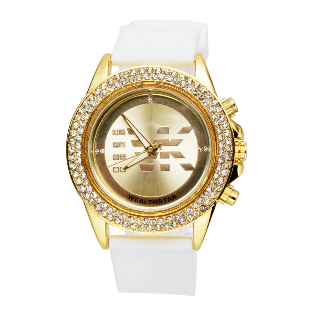 Часы женские с кожаным и силиконовым ремешком повседневные модные брендовые