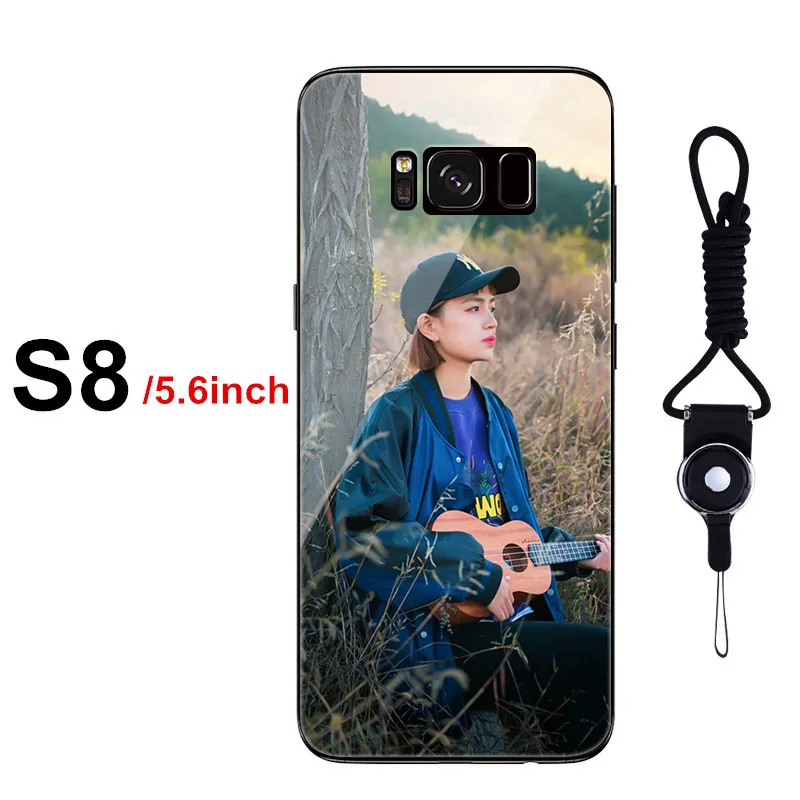 LANCHE чехол из закаленного стекла для телефона для samsung Galaxy S8 S9 S10 Plus чехол на заказ персонализированный Фото чехол для samsung Note 8 9