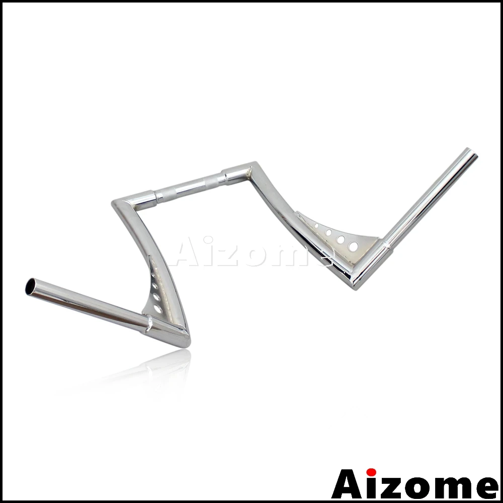 Хромированная 12 дюймовая подвесная вешалка Z Bars 1 1/4 &quot руль для Harley Softail Dyna FLST FXST