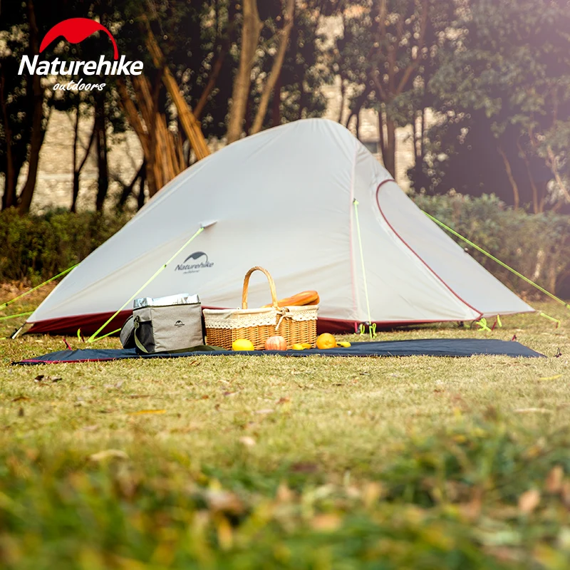 Палатка Naturehike туристическая на 2 человек нейлон 20D силикон облако Ультралегкая с