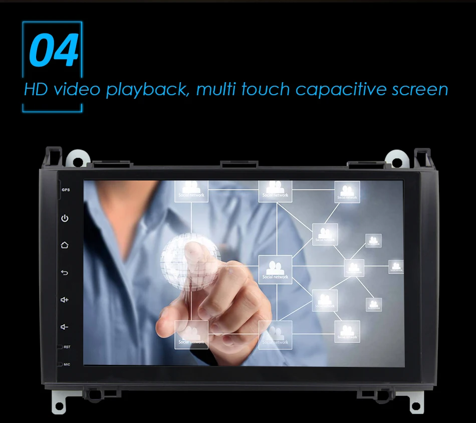 Eunavi 2 Din Android 9,0 автомобильный DVD мультимедийный плеер для Benz Sprinter Vito W169 W245 W469 W639 B200 радио головное устройство gps стерео