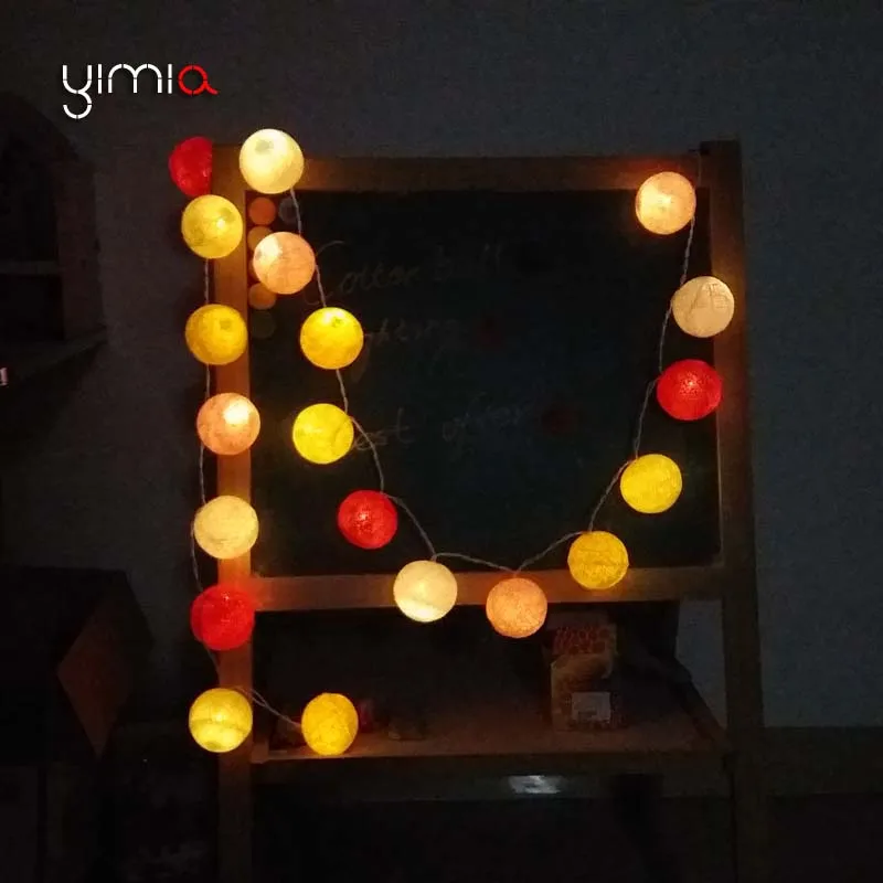 YIMIA 35 ватный шар светильник s 20 светодиодный Рождественский праздничный