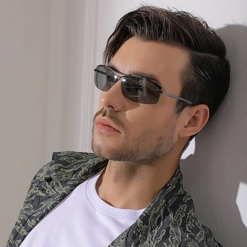 Hd поляризационные фотохромные солнцезащитные очки для мужчин вождения