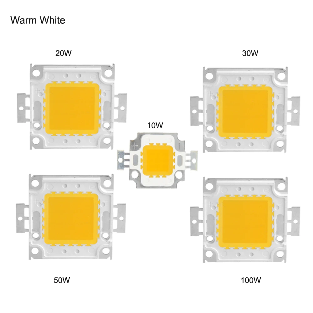 Новая светодиодная лампа COB 10 Вт 20 30 50 100 Beads10V 32V SMD чип для прожектора прожектор