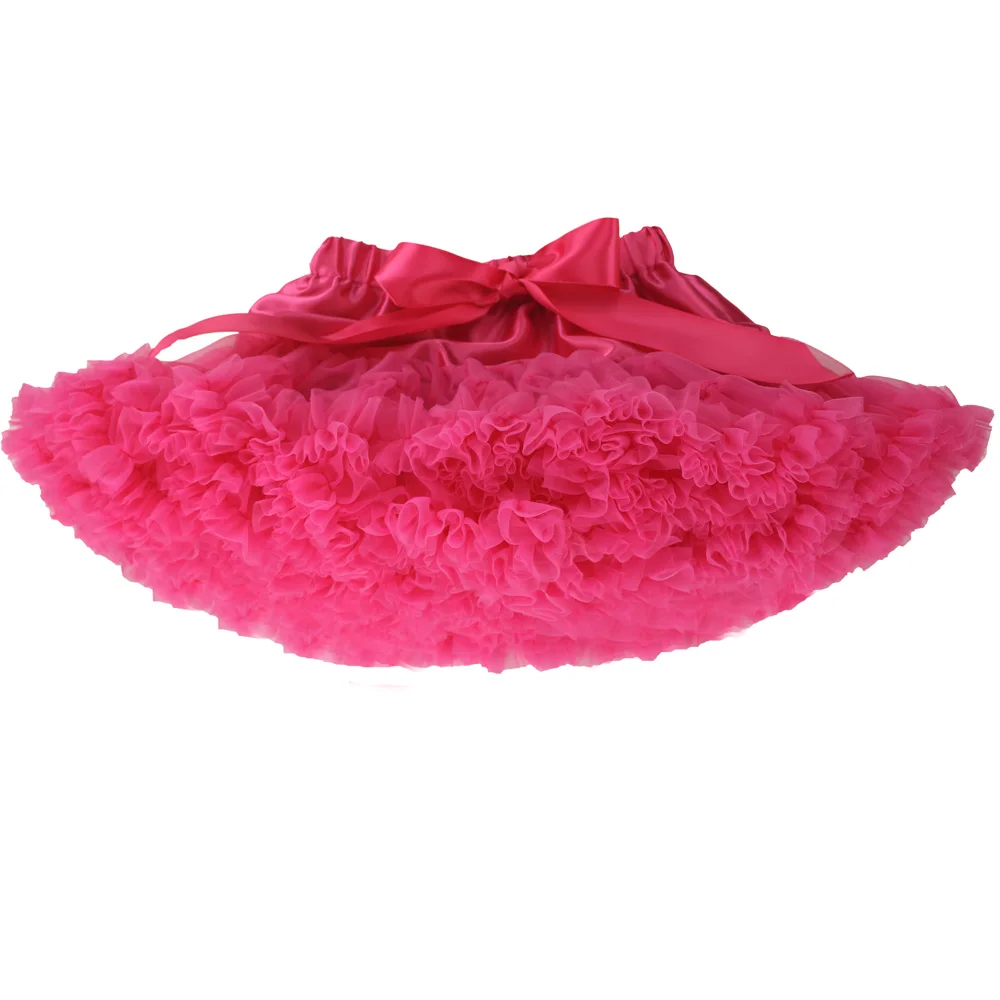 hot pink Юбка-американка для девочек; праздничная одежда на Хэллоуин; оранжевые юбки-пачки для маленьких девочек; пышная юбка-пачка для девочек; Одежда для девочек - Цвет: hot pink