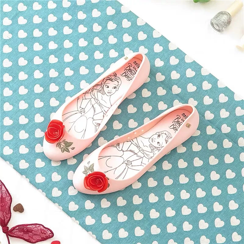 Melissa/оригинальные женские прозрачные сандалии с цветами розы коллекция 2019 года