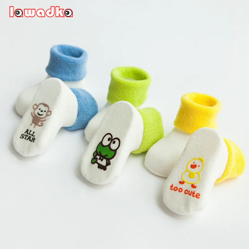 

3Pairs/lot Thick Baby Terry Socks Winter Warm Newborn Cotton Boys Girls Cute Toddler Socks