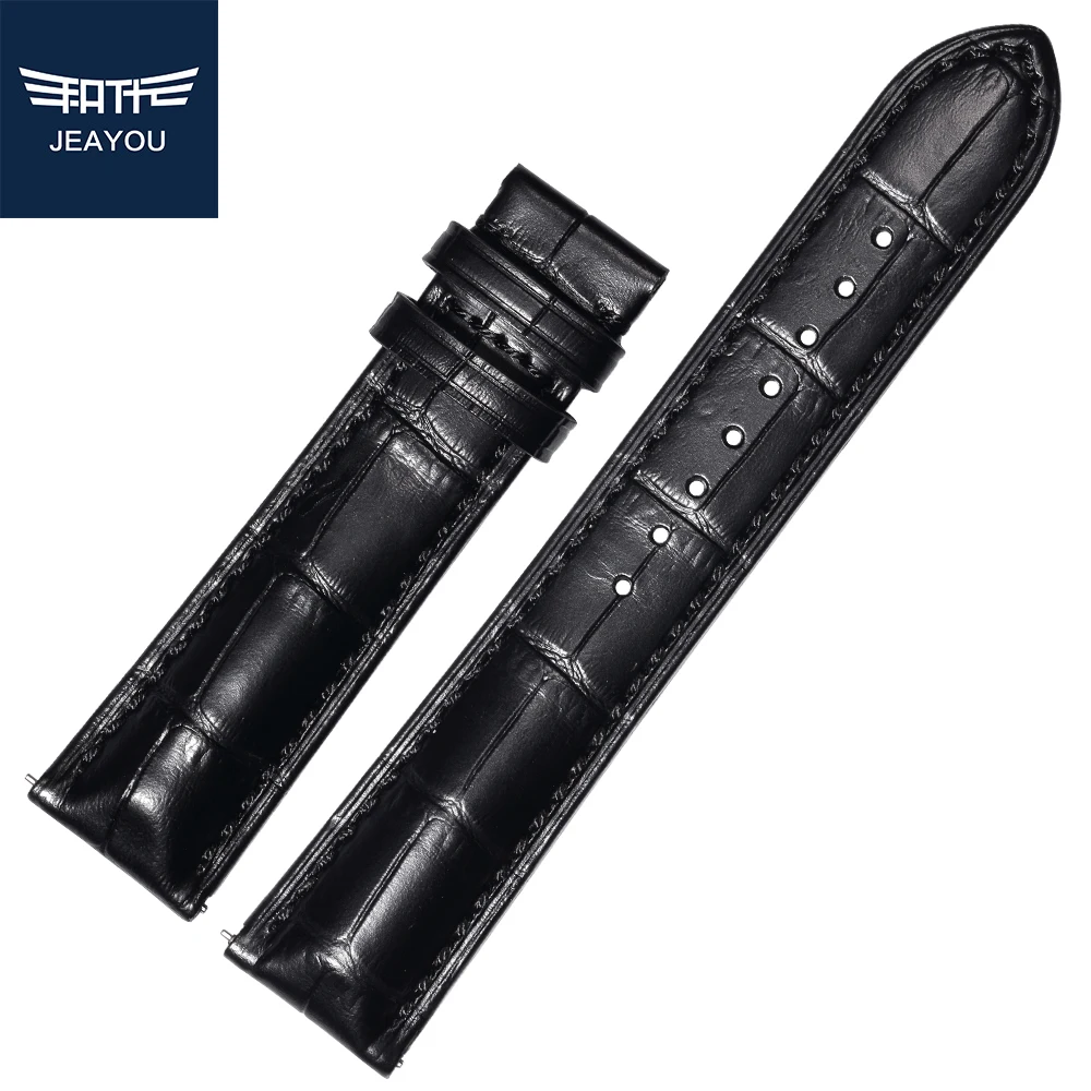 Новый итальянский ремешок JEAYOU из телячьей кожи для часов водонепроницаемый