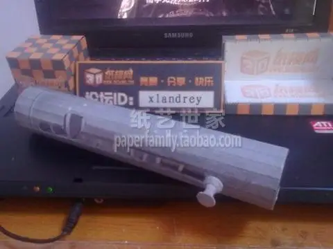 1:1 Sten пулемет 3D бумажная модель Второй мировой войны британский водопроводчик может быть пропеллер бумажное ремесло
