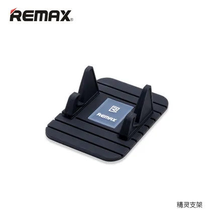 black REMAX универсальный силиконовый Противоскользящий коврик автомобильный держатель приборной панели кронштейн подставка для мобильного телефона для iPhone X XR XS MAX samsung huawei gps - Цвет: black