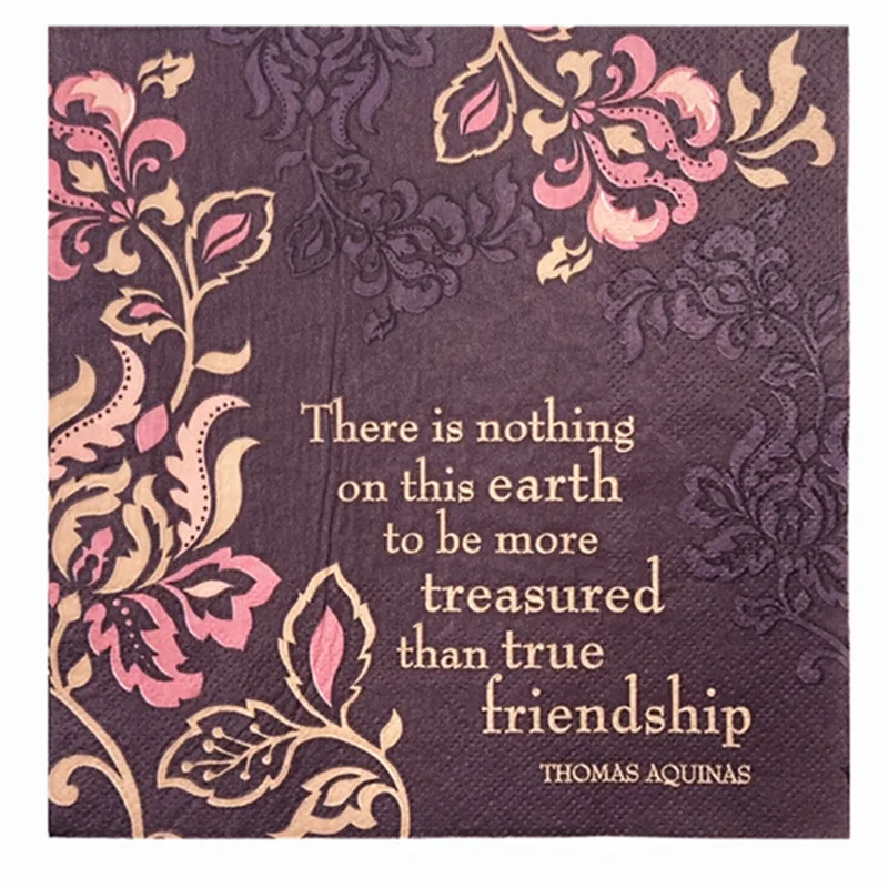 20 винтажных салфеток бумажные салфетки цветок носовой платок дружбы декупаж