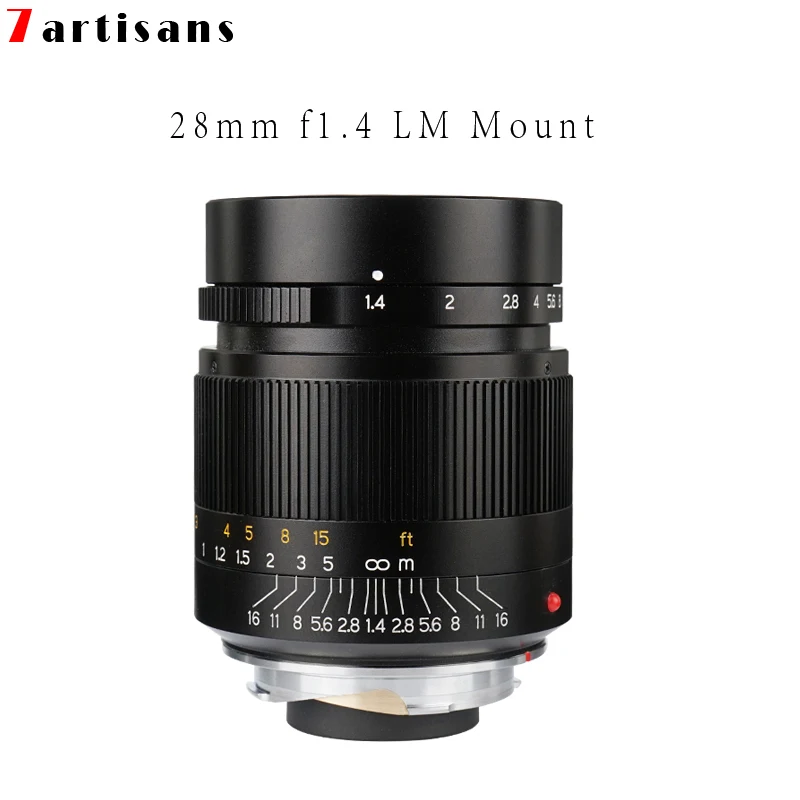 Объектив с фиксированным фокусным расстоянием для Canon 7artisans 28 мм F1.4 объектив