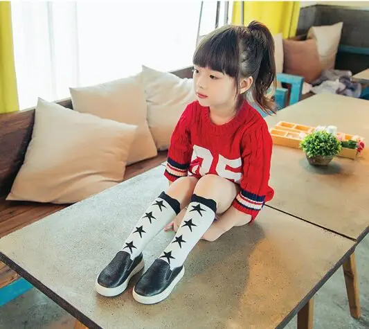 Girl Socks 12 Детей пред дошкольного возраста составители Фокс носки колено высокий рукав загрузки Гетры Totoro носки девушка Collant enfant детей Chaussette изящный усы носки - Цвет: Girl Socks 12